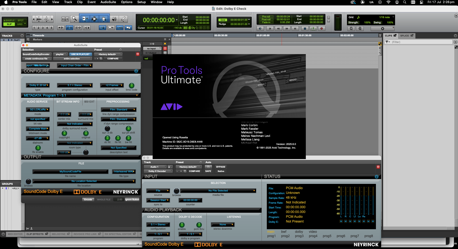 Nugen Audio Soundcode for Dolby E bundle ilok licence